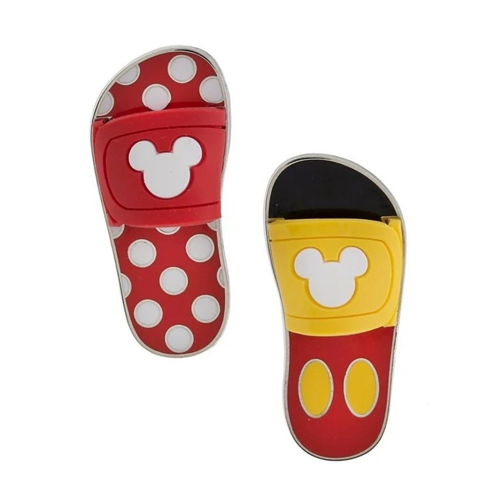 Authentic Disney Mickey & Minnie Slide Sandal Pins  (set)